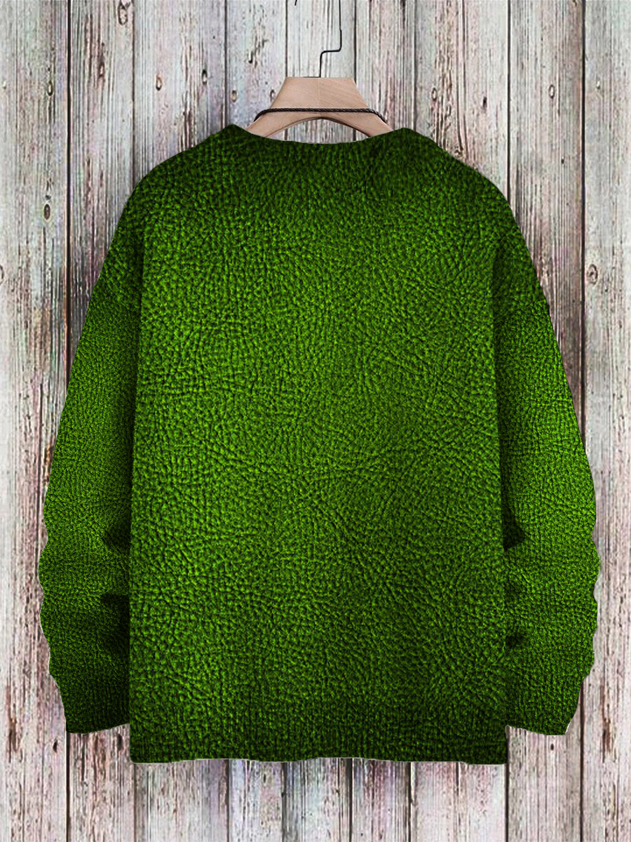 Men's Sweater Art Medusa Print Casual Knit Sweatshirt Sweater