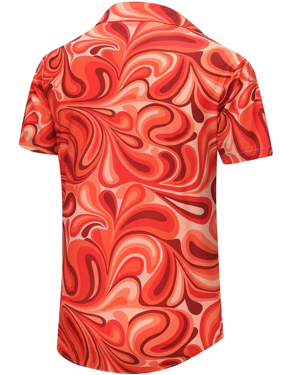 Men's Hawaiian Shirts Art Design Print Aloha Shirts