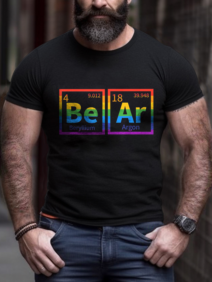 Men's Pride Bear Print T-Shirt