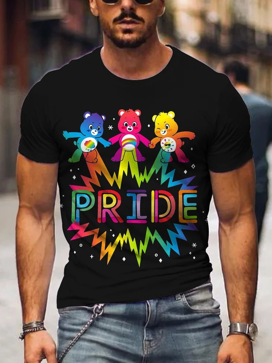 Men's Bears Pride Rainbow T-Shirt