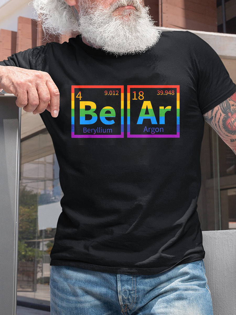 Men's Pride Bear Print T-Shirt