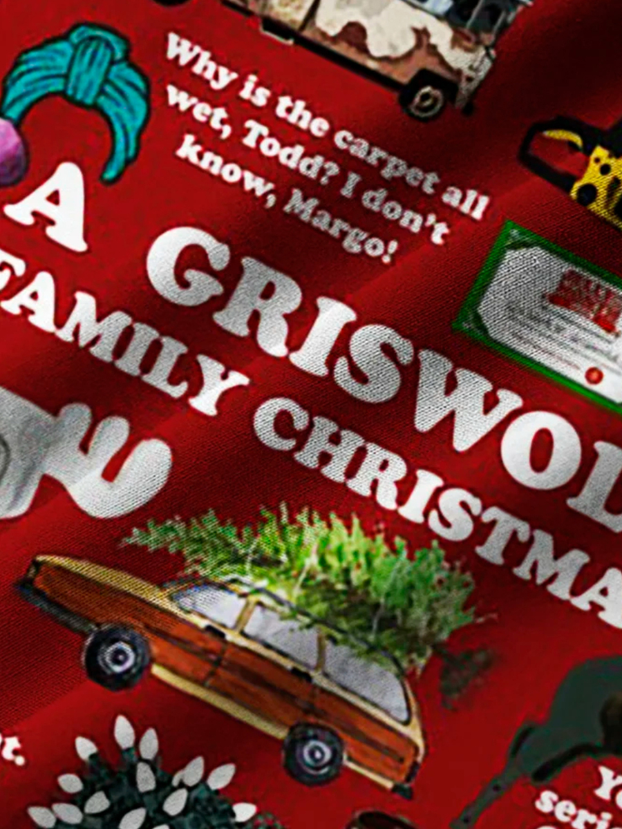 Men's Hawaiian Shirt Stretch Aloha Pocket Christmas Cartoon Camp Shirts