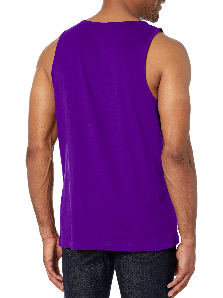 Men's Tank Top Nostalgic Cartoon Print Crew Neck Tank T-Shirt