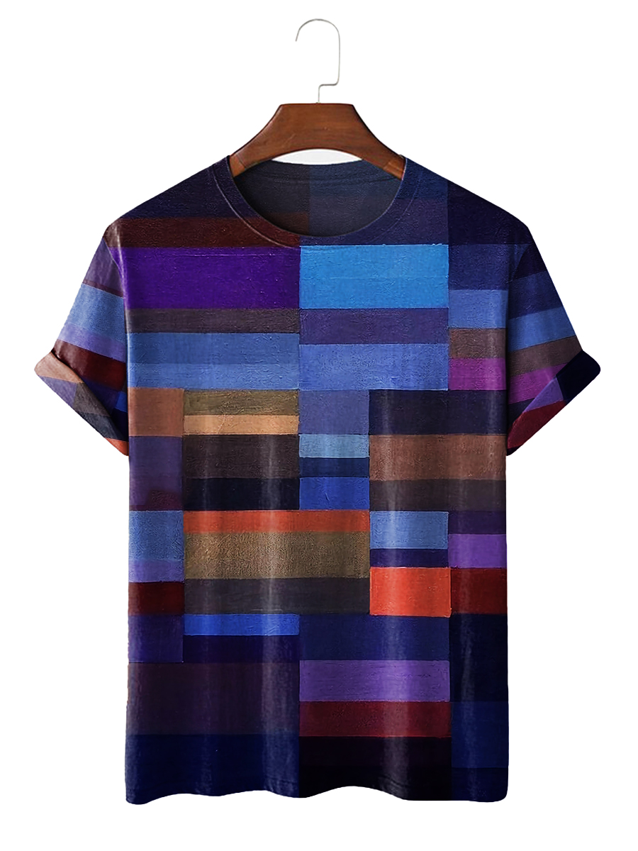 Men's Colorblock Print T-shirt