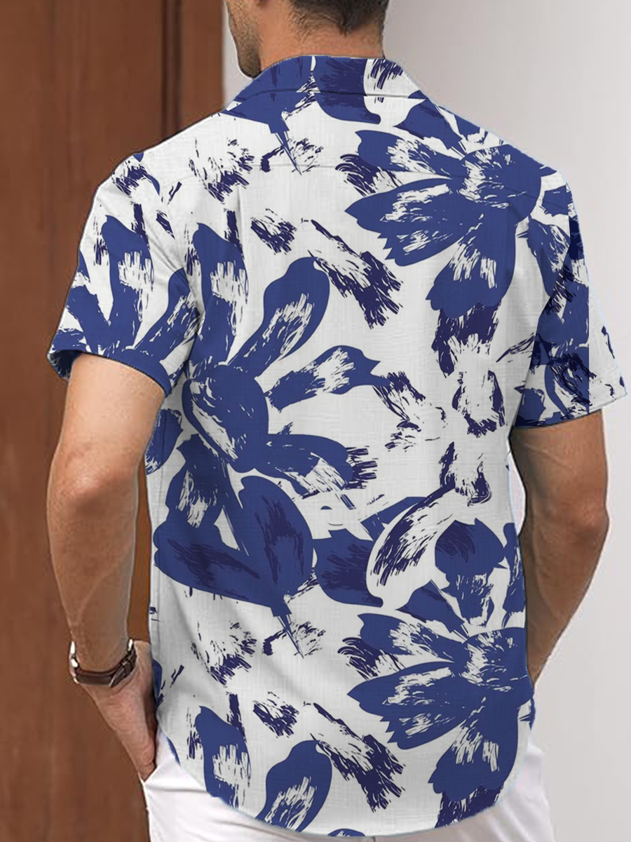 Men's Hawaiian Flower Imprint Pattern Shirts Aloha Shirts