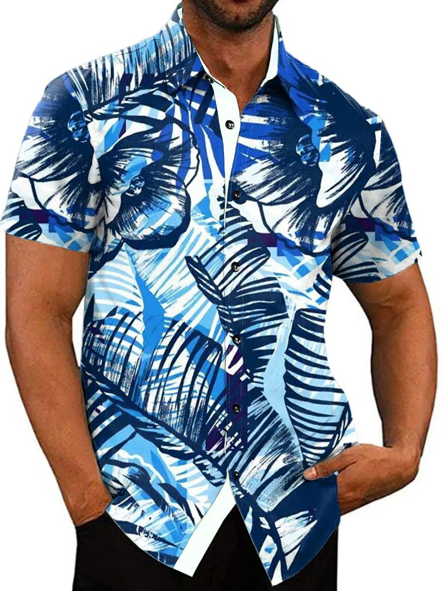 Palm Leaves Shirt Men's Hawaiian Shirt