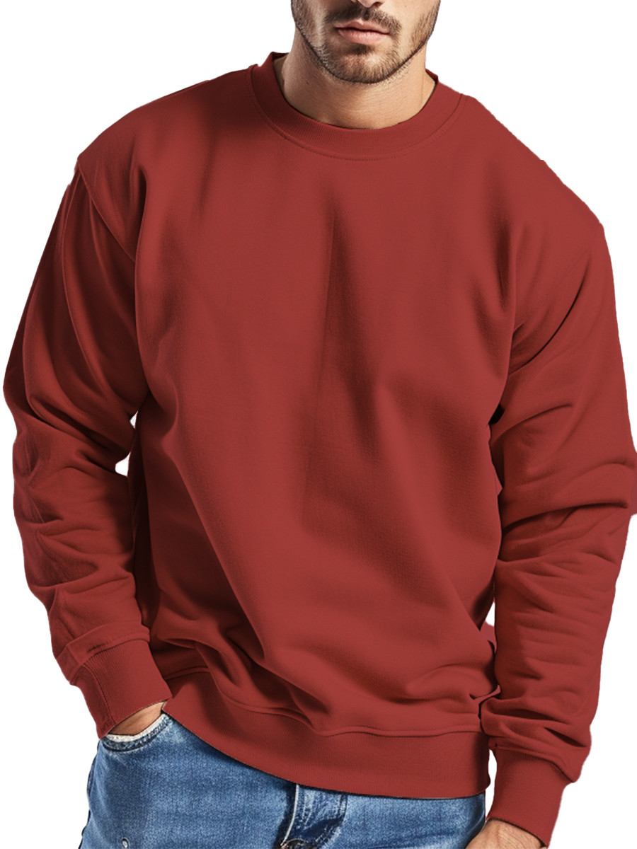 Men's Casual Solid Color Sweatshirt