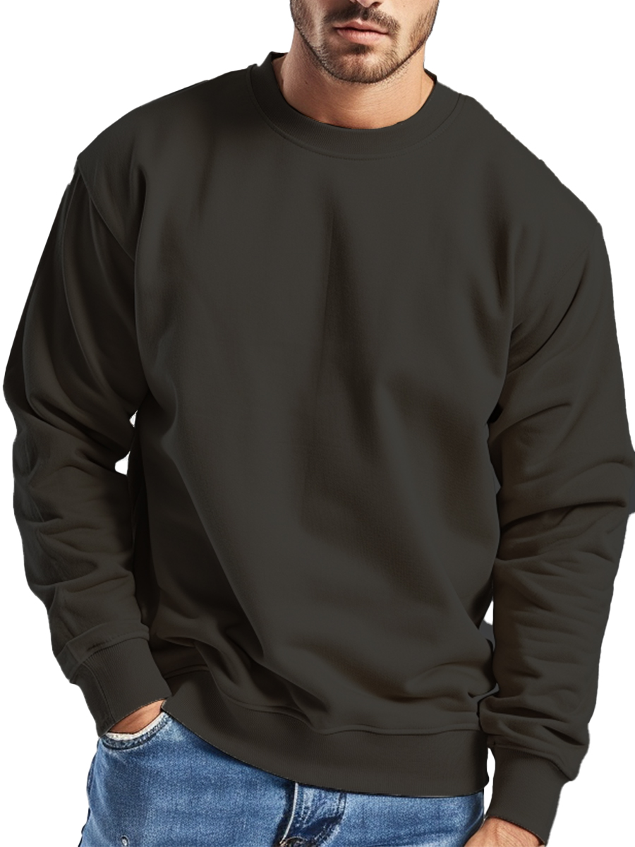 Men's Casual Solid Color Sweatshirt