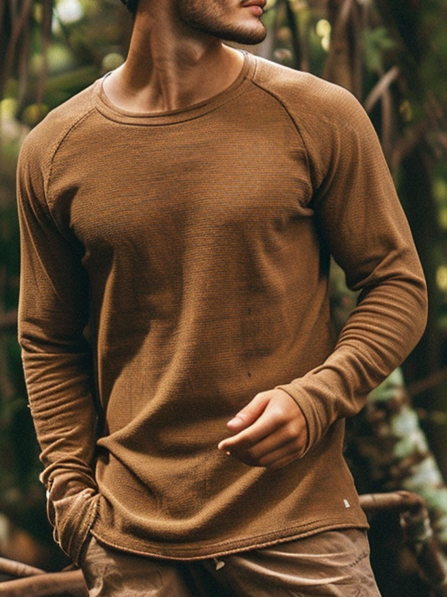 Men's Casual Long Sleeve T-Shirt