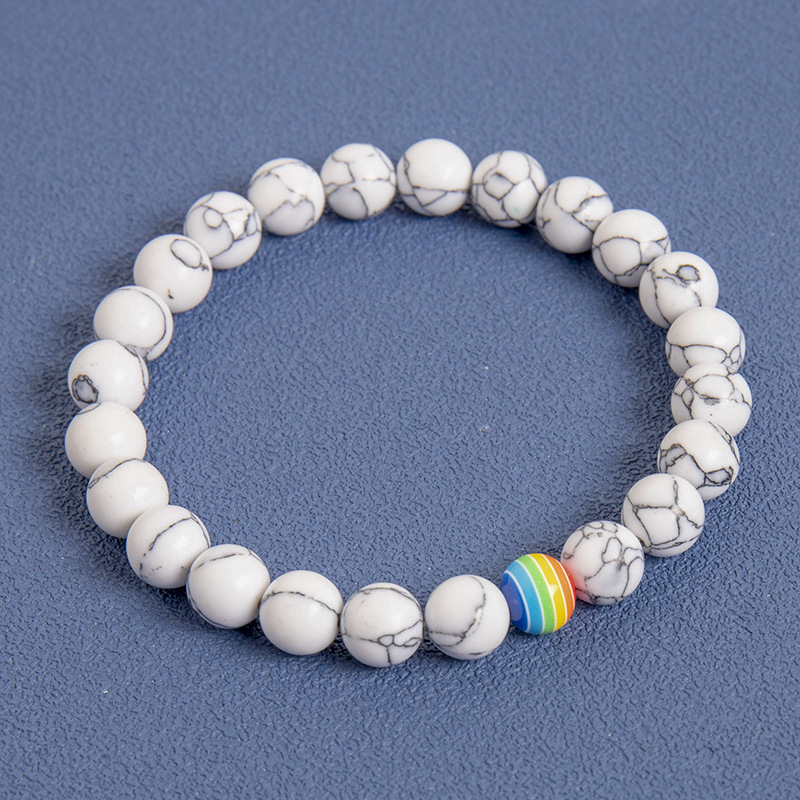 Pride Rainbow Stone Bracelet