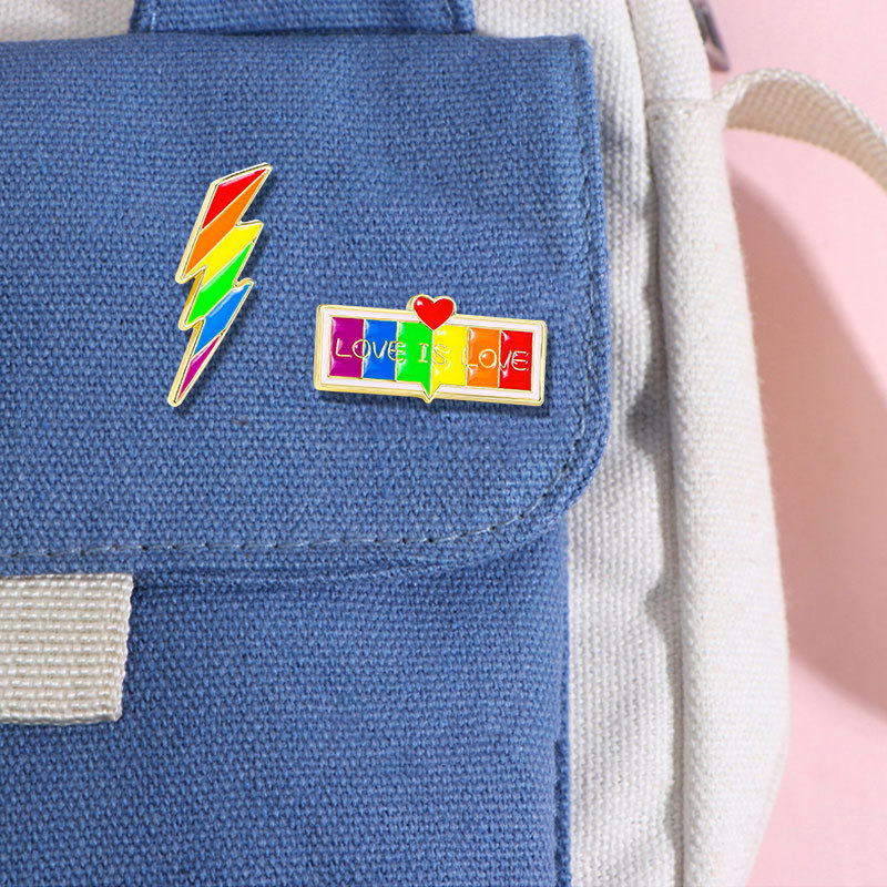 Rainbow Pride Brooch Set