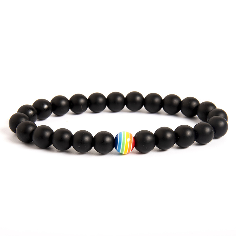 Pride Rainbow Stone Bracelet