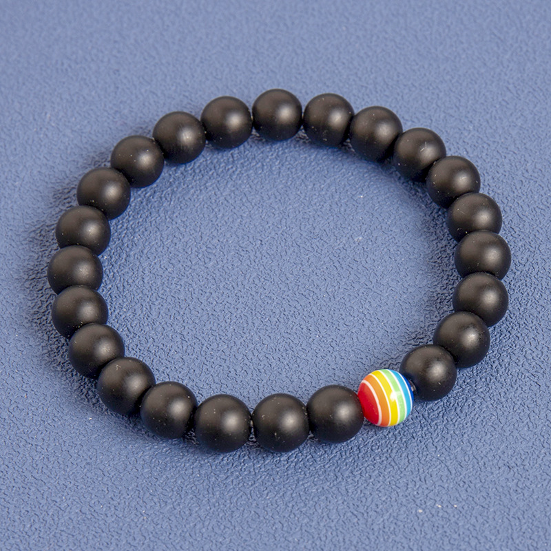 Pride Rainbow Stone Bracelet