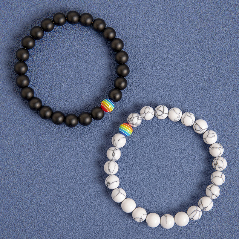 Pride Rainbow Stone Bracelet