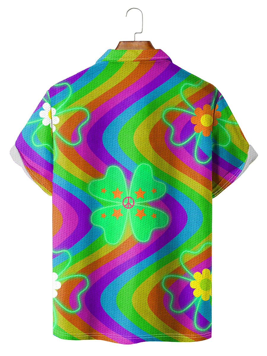 Men's Rainbow Curve Pride Polo Shirt