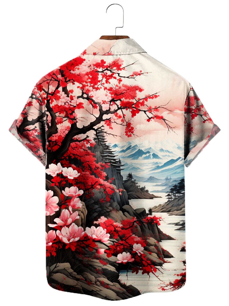 Vintage Hawaiian Shirts Art Print Easy Care Aloha Shirts