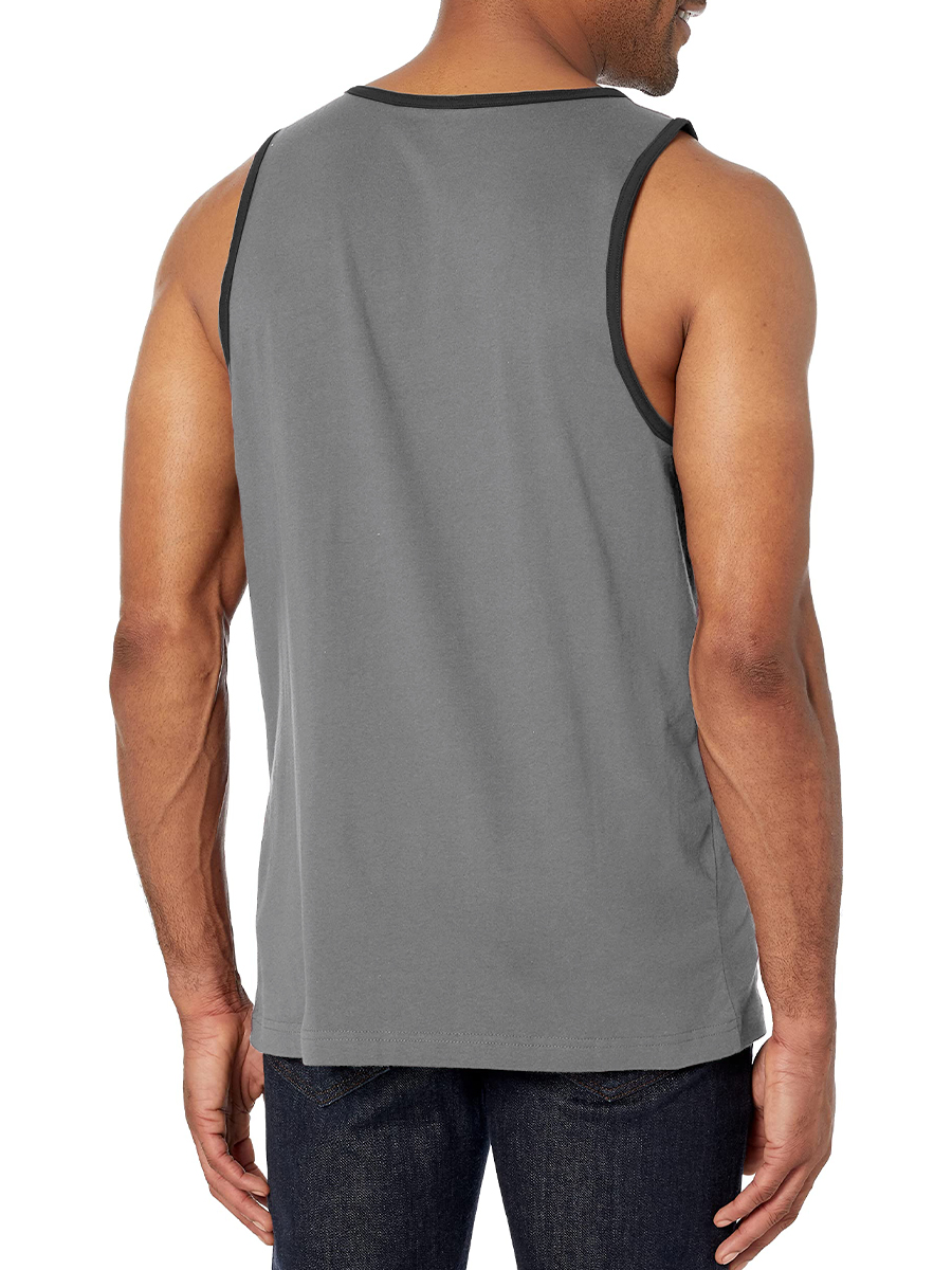 Men's Tank Top Jesus Saved My Life Print Crew Neck Tank T-Shirt