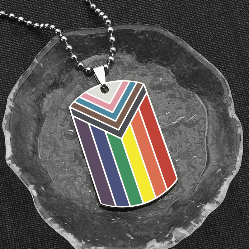 Stainless Steel Rainbow Necklace