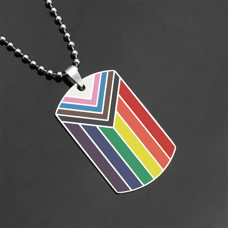 Stainless Steel Rainbow Necklace