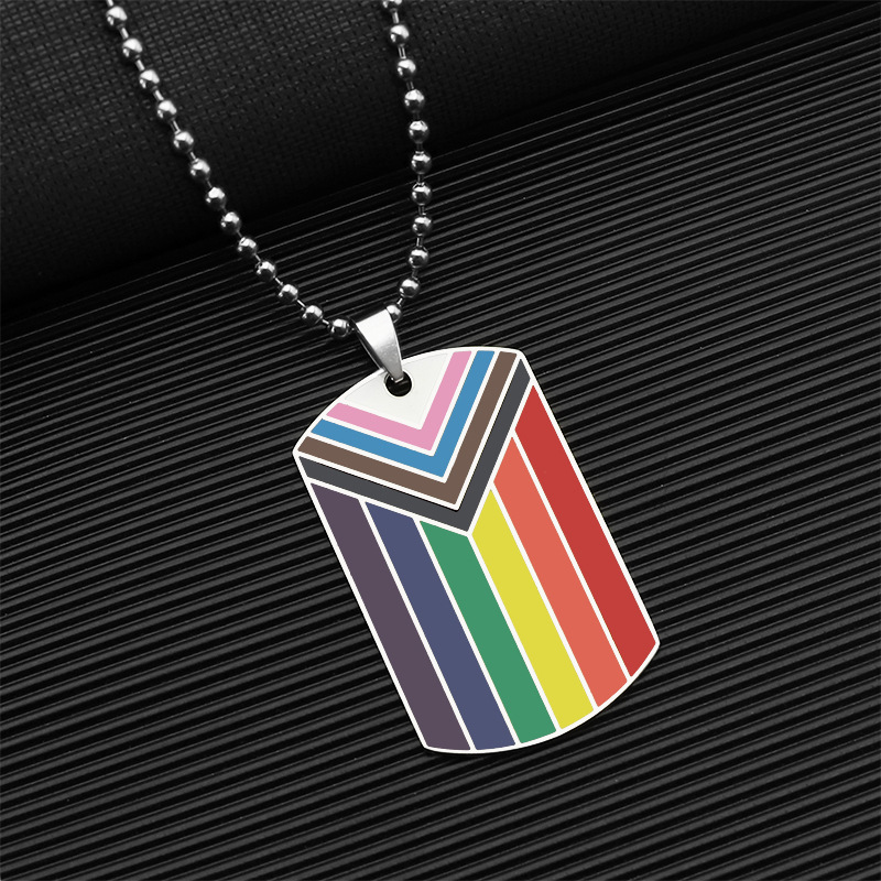 Stainless Steel Rainbow Necklace