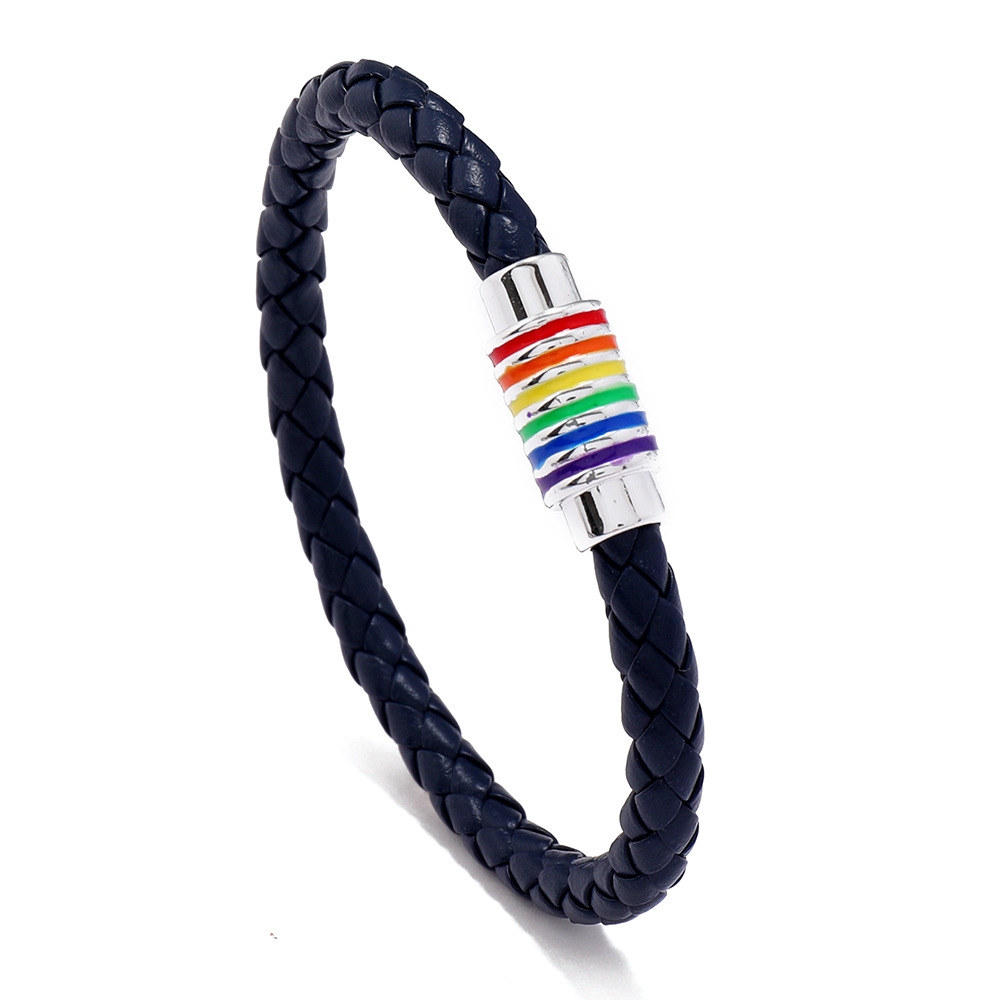 Rainbow Colorful Magnetic Buckle Bracelet