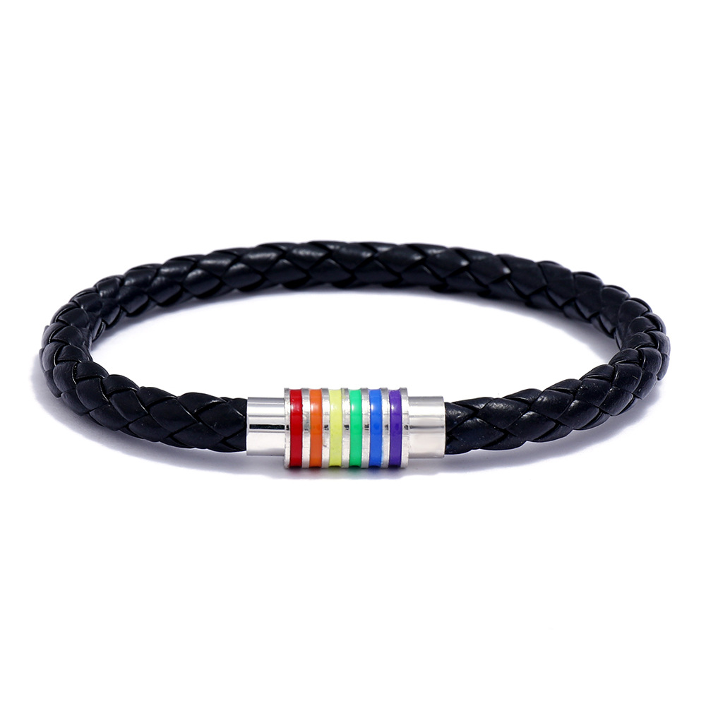 Rainbow Colorful Magnetic Buckle Bracelet