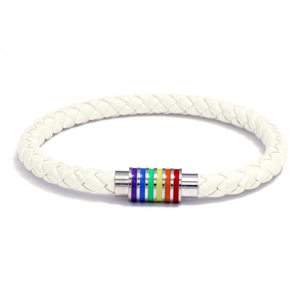 Rainbow Colorful Magnetic Buckle Bracelet