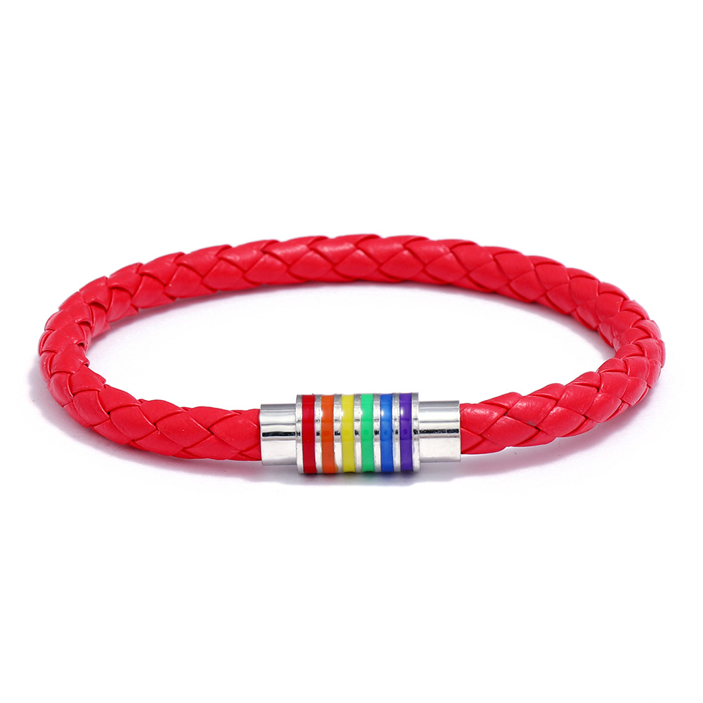 Rainbow Colorful Magnetic Buckle Bracelet
