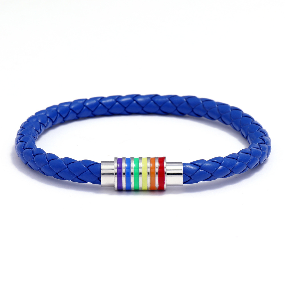 Rainbow Colorful Magnetic Buckle Bracelet