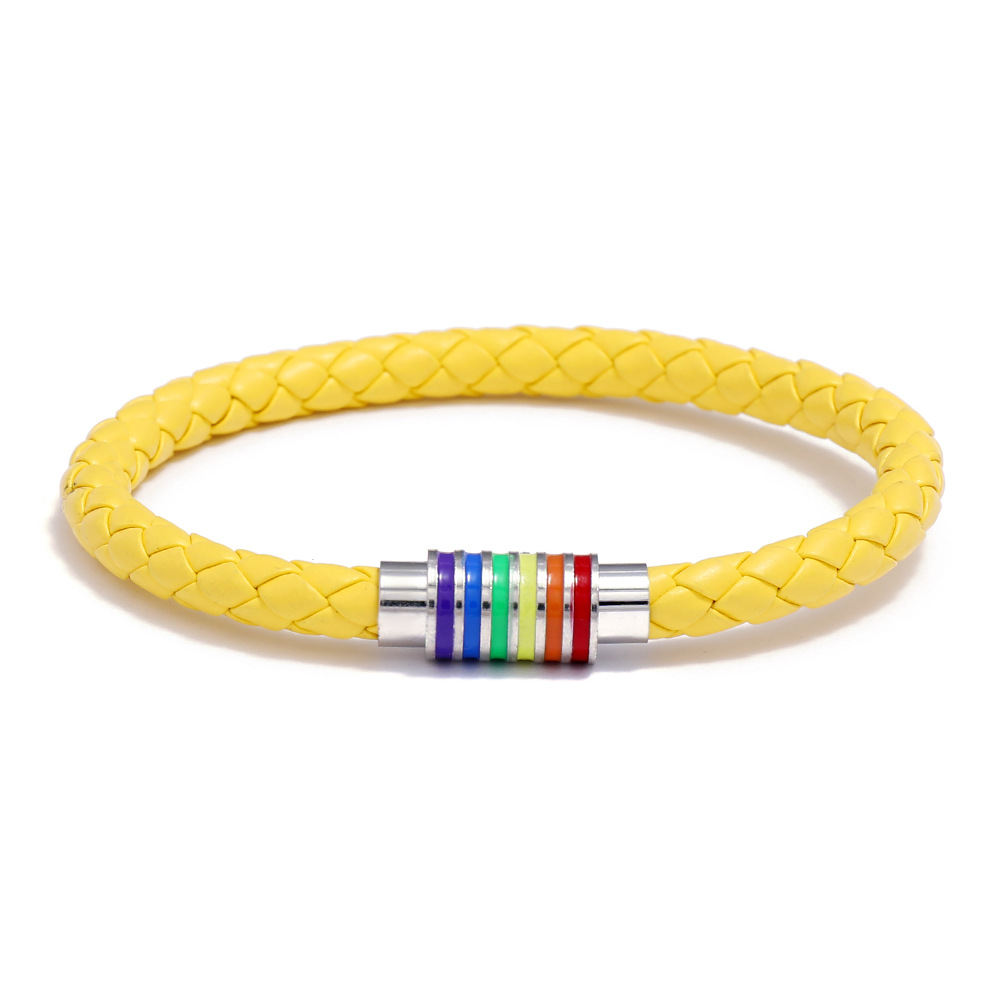 Rainbow Colorful Magnetic Buckle Bracelet