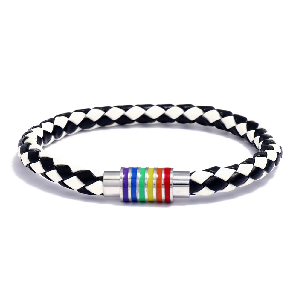 Rainbow Colorful Magnetic Buckle Bracelet