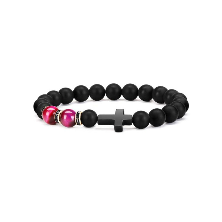Stone Cross Bracelet