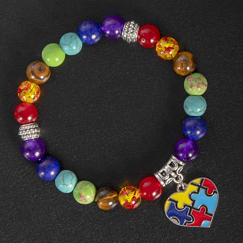 Stone Colorful Pride Rainbow Bracelet