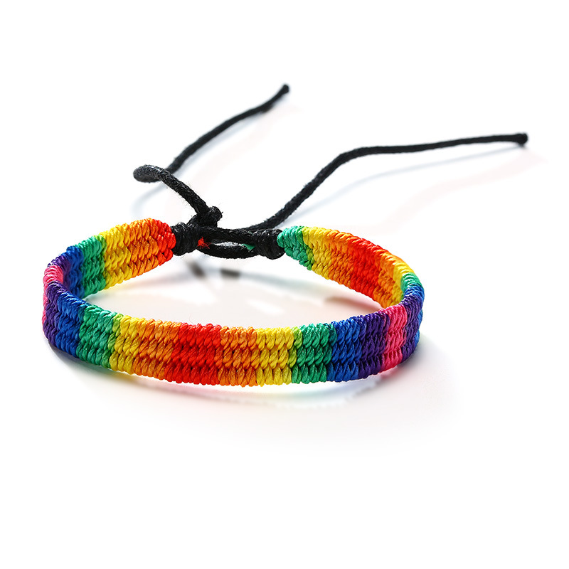 Rainbow Hand Braided Bracelet