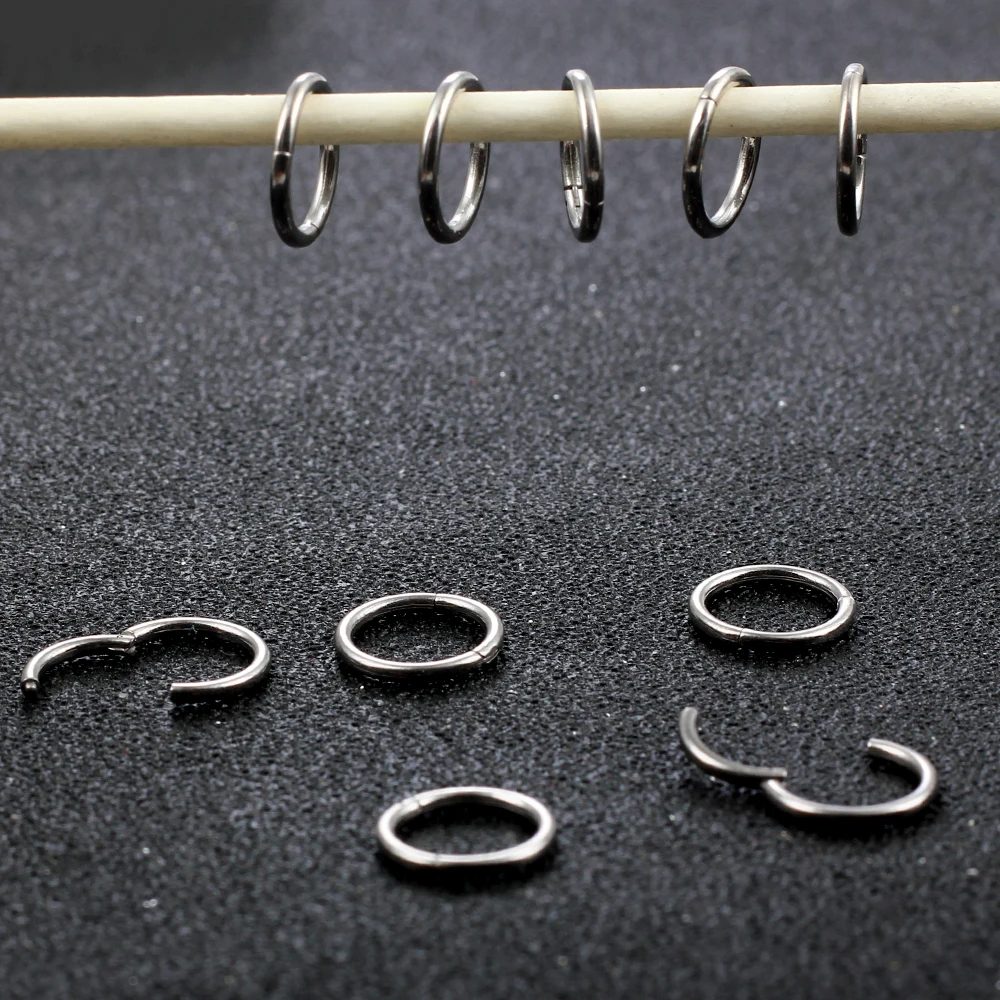 5pcs Hinged Hoops Ear Weight