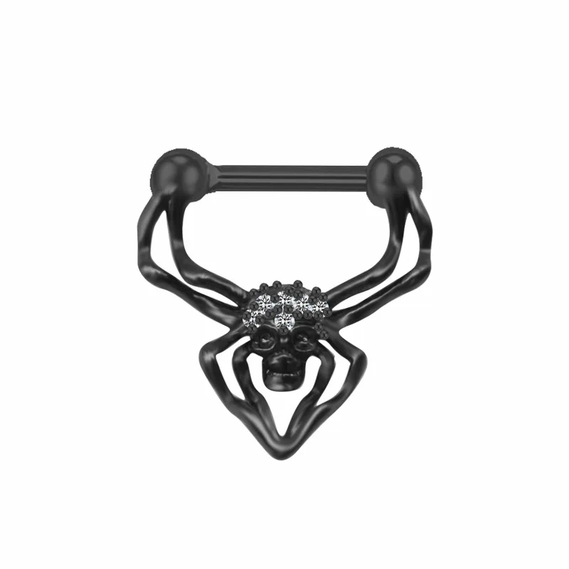  Black Spider Nose Ring