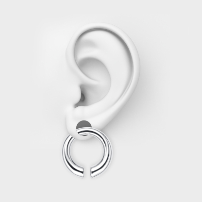 Circle Stainless Hangers Ear Gauges