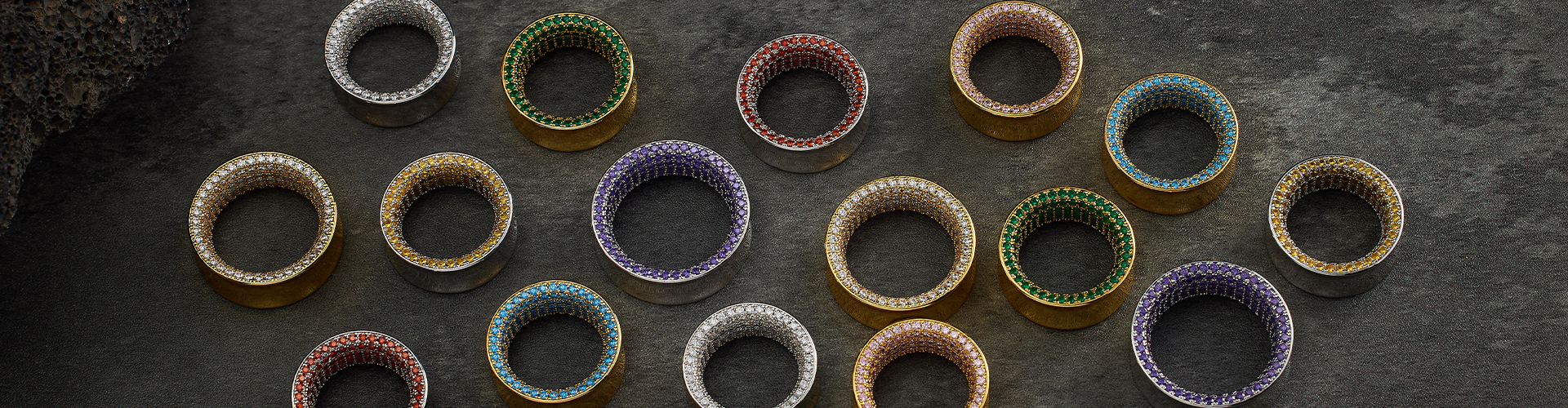 Tunnels in various colors.