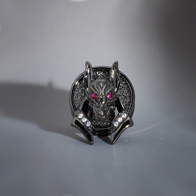 Divine Protector Anubis Moissanite Tungsten Steel Plugs(2Pcs)
