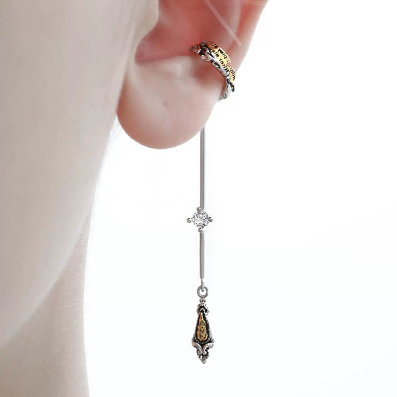 CHRONOS RELIC | Pendulum Testament Drop Earrings