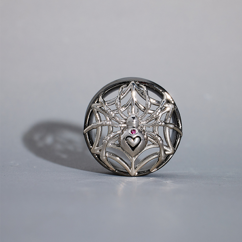 Tungsten Steel Zircon Widow Web tunnel(2Pcs)