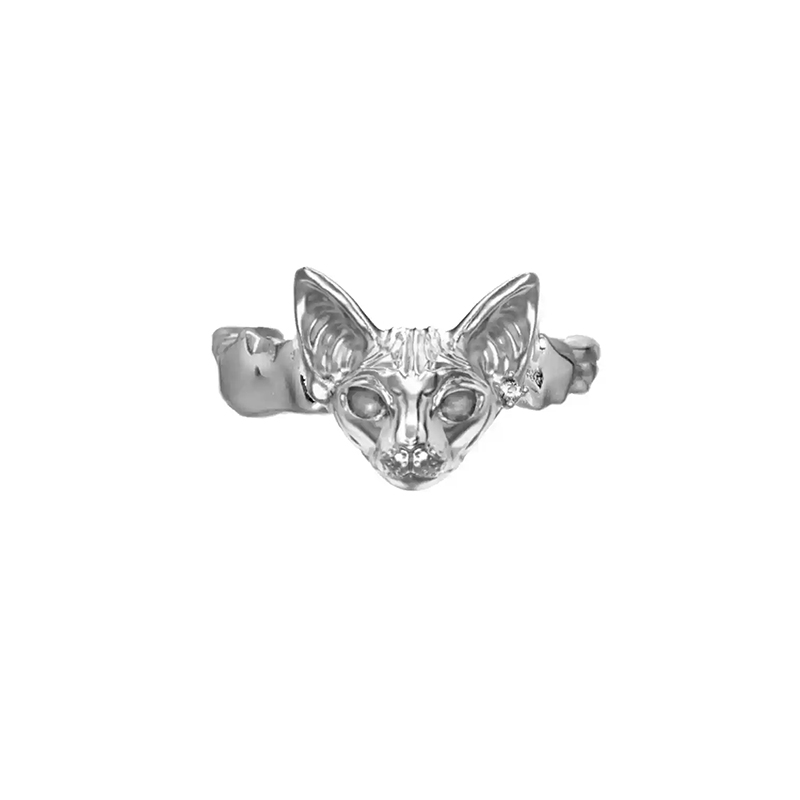 S925 Sphynx Gaze Duality Ring