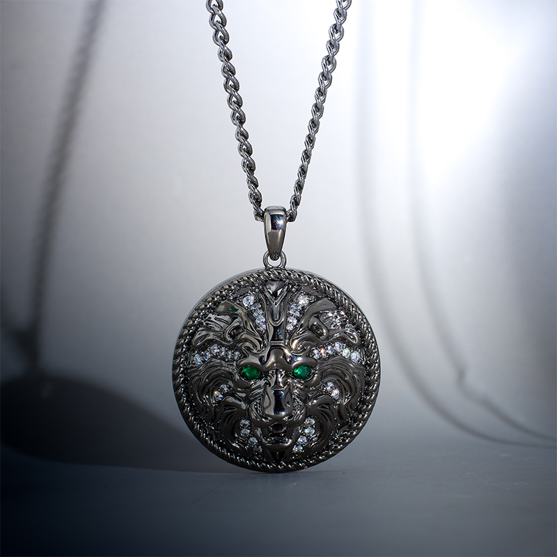 Lion's Roar Tungsten Steel Necklace