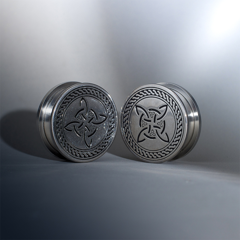 Knot of Witches Steel Ear Piercing Plugs 2Pcs