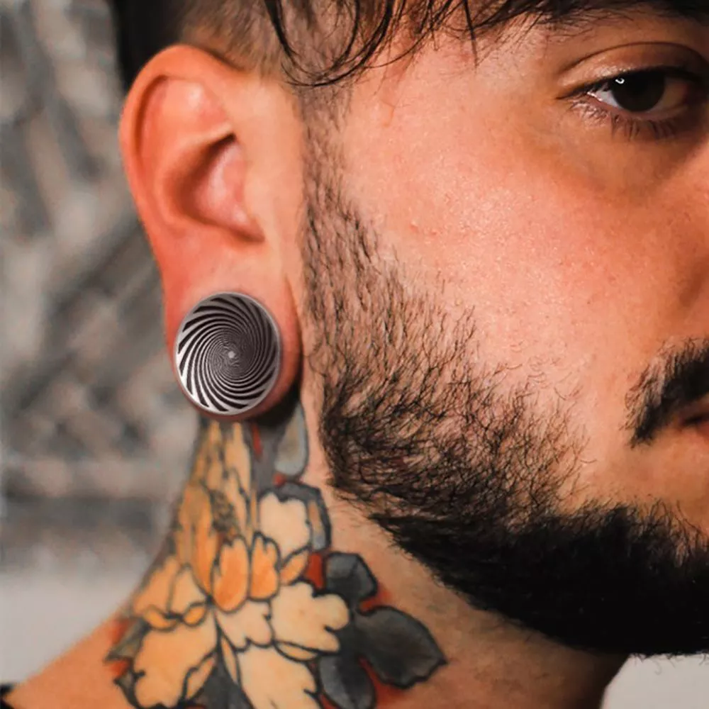 Eye of Storm Ear Piercing Plugs and Tunnels