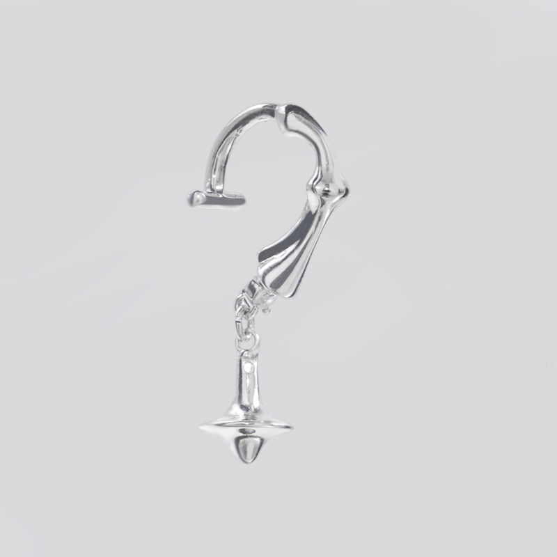 Orbit Platinum Lip Cuff
