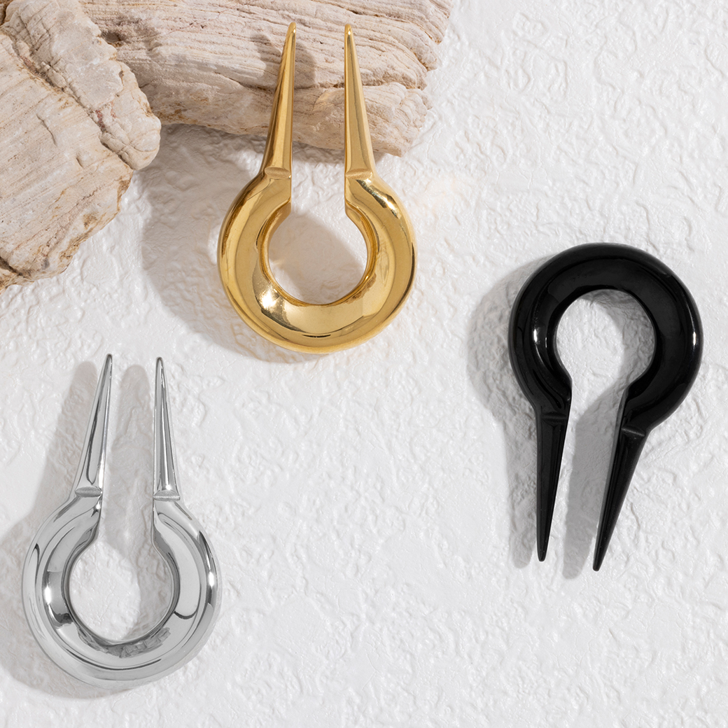 Keyhole Stainless Hangers Ear Gauges