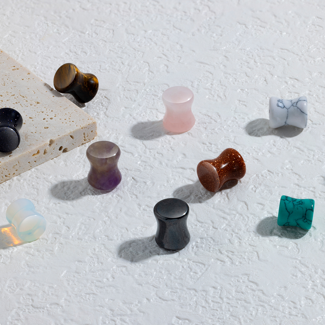 Gemstone series Piercing Plugs