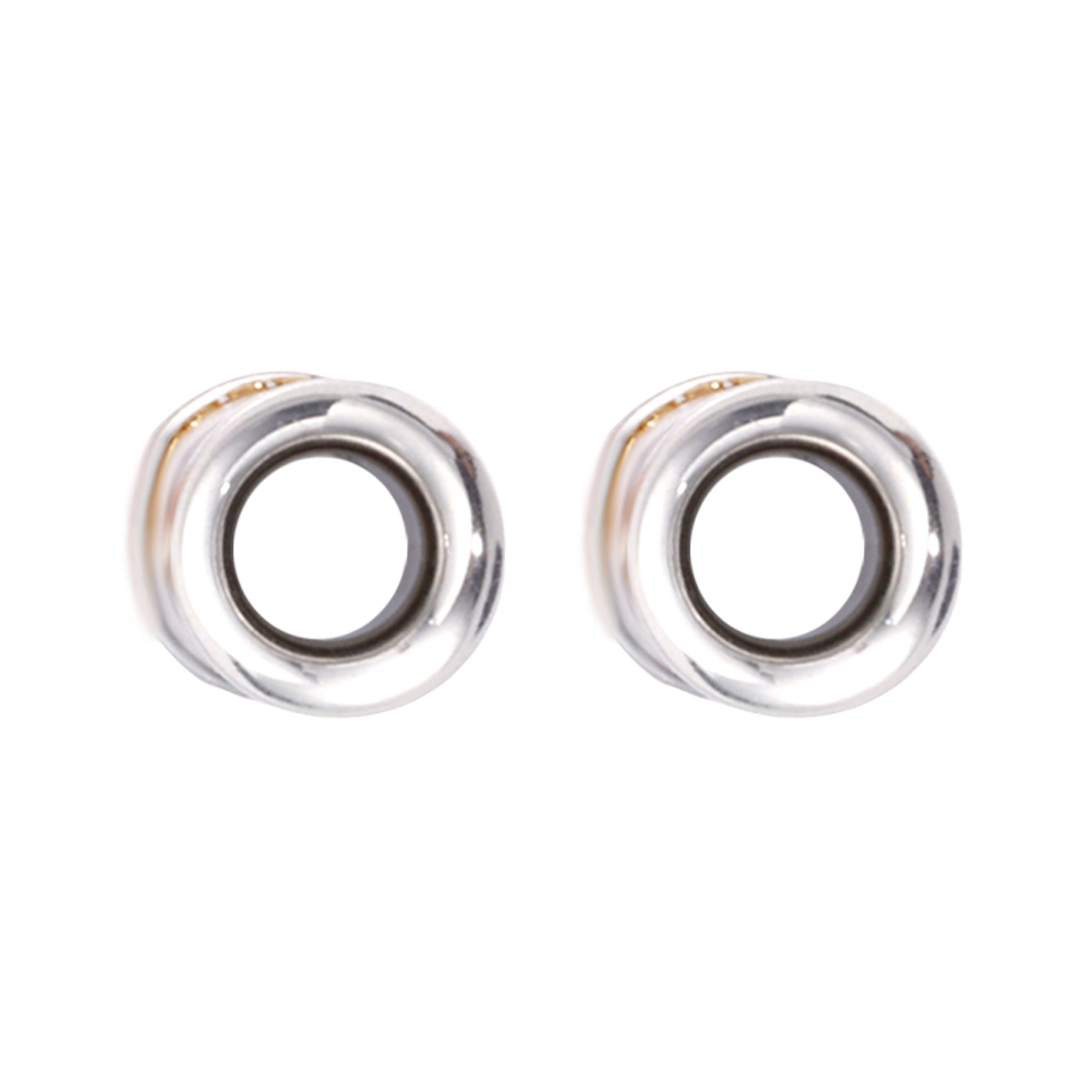 Silver Double Flare Threaded Tunnels