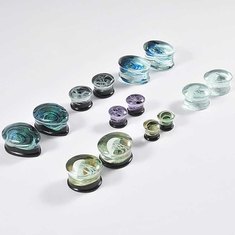 Abyssal Bloom | Handcrafted Liuli Glass Ear Plugs